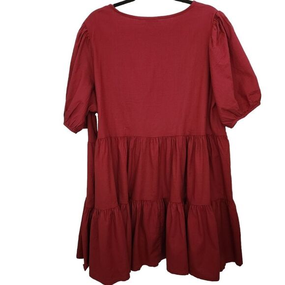 a.n.a A New Approch Womens Casual Short Sleeve VNeck Layered Mini Dress Size XXL - Picture 6 of 6
